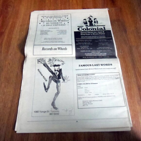 Cow Comedy Magazine/Newspaper Toronto May 1984 - Picture 2 of 2